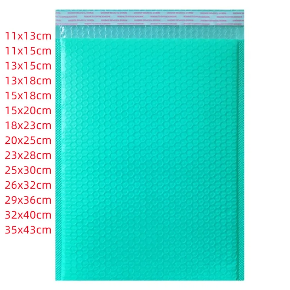 Маленькие большие размеры зеленого цвета более толстые пузырчатые пакеты для