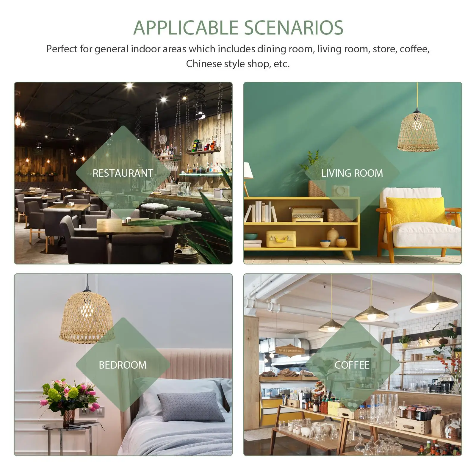 Минималистичный торшер абажур подвесной из бамбукового ротанга потолочные