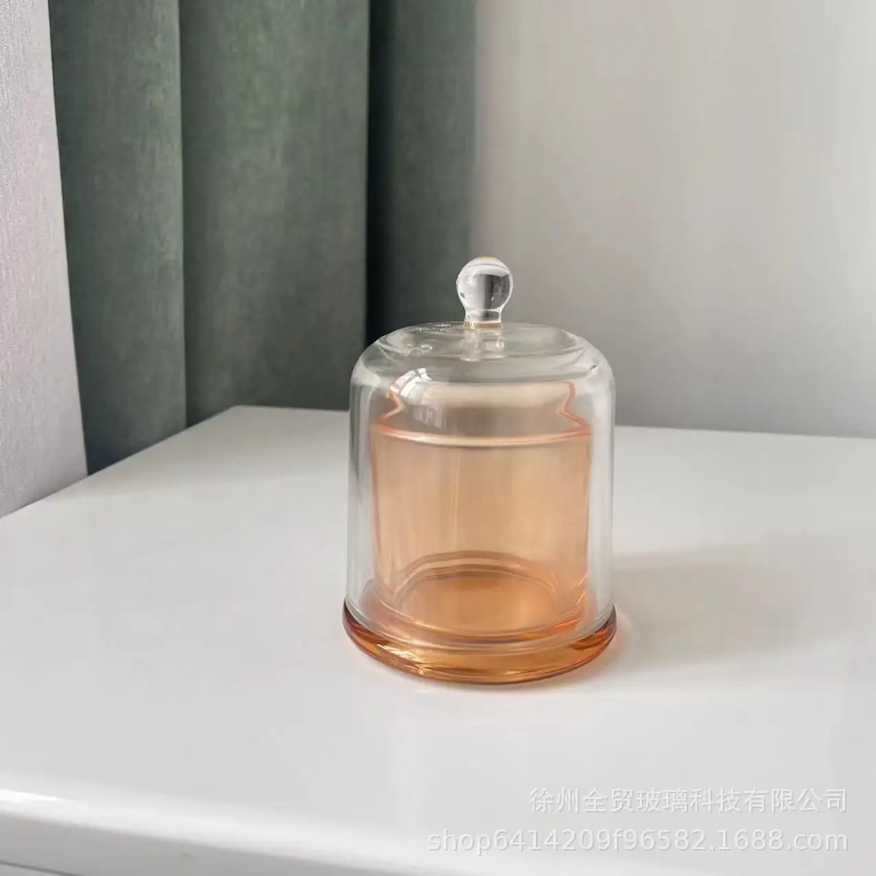 Фото 210 мл DIY винтажные свечи стеклянная чашка с крышкой печенье конфеты коробка для очков украшение дома канделябры №2