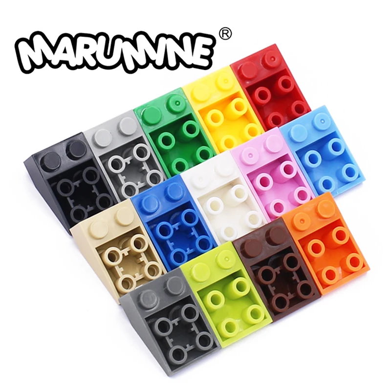 Marumine 2x3 инвертированный наклон MOC Строительные кирпичи детали 30 шт. классические