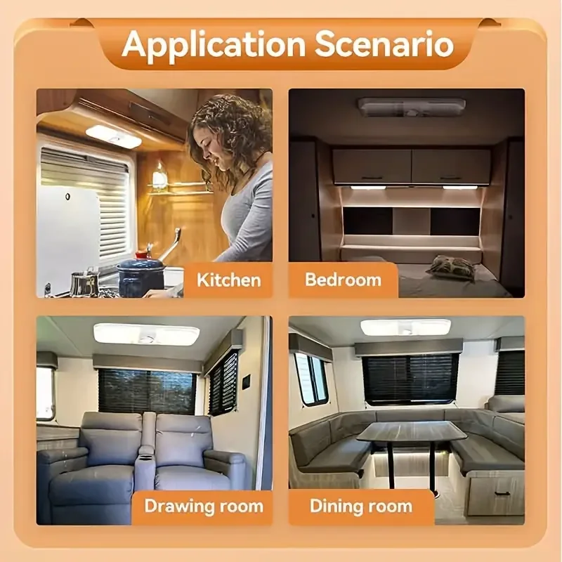 120LED купольные фонари для автодомов 12 В 24 салон автомобиля потолочный светильник