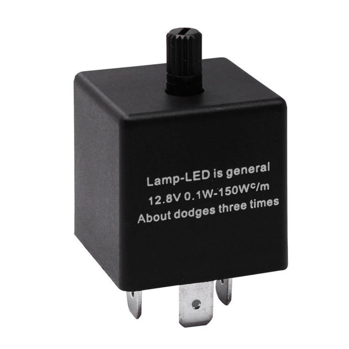 

3-Pin Universal Adjustable LED Turn Signal Light Blinker Flasher Relay for 12V Car Motorcycle