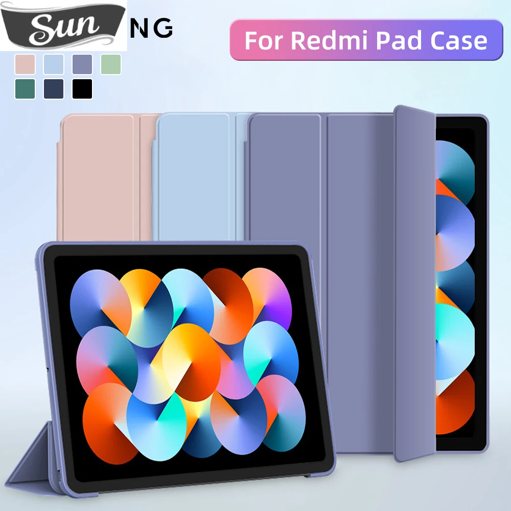 

Чехол для Redmi Pad, откидная подставка из искусственной кожи, защитный чехол для 2022 Xiaomi Redmi Pad 10,61 дюйма, кожаный чехол для планшета, защитный чехол