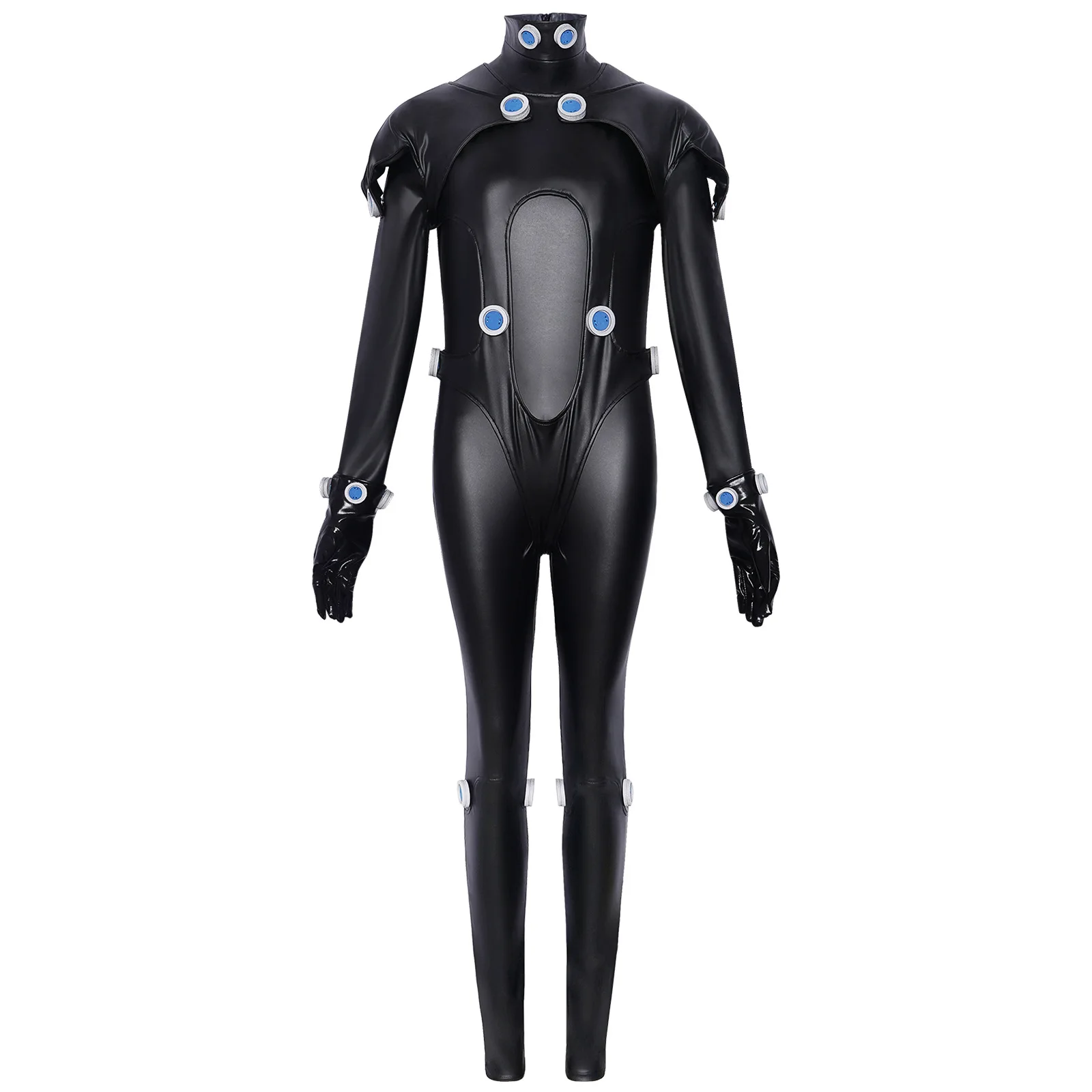 Фото Костюм-комбинезон GANTZ Battle Suit, унисекс, костюм для косплея на Хэллоуин, наряд для ролевой игры персонажа из игры, праздничный комбинезон, полный комплект. №2