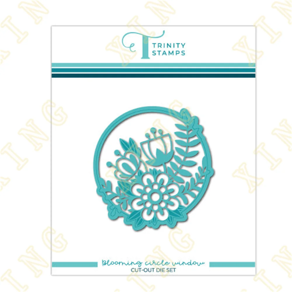 

Blooming Circle Window Hot Sale New Metal Cutting Dies Scrapbook Diary Decoration Embossing Template Diy Greeting Card Handmade