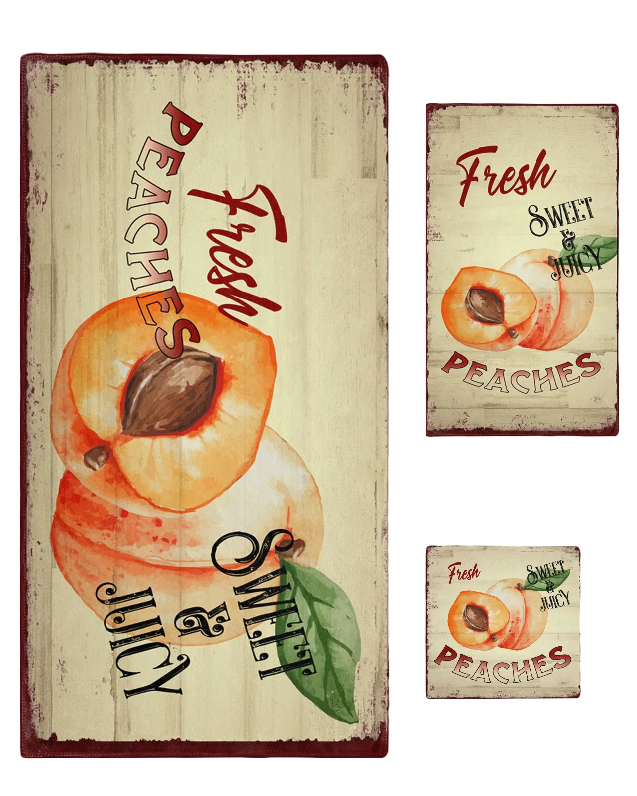 

Персиковое винтажное полотенце в стиле ретро с текстурой древесины, банное полотенце, полотенце для лица, полотенце для рук, мягкое банное п...