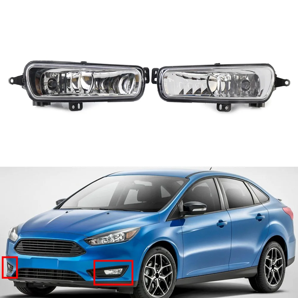 

2 Pcs Car Front Fog Light Lamp With Bulb For Ford Focus 2014 2015 2016 2017 2018 F1EB15A254AB F1EB15A255AB