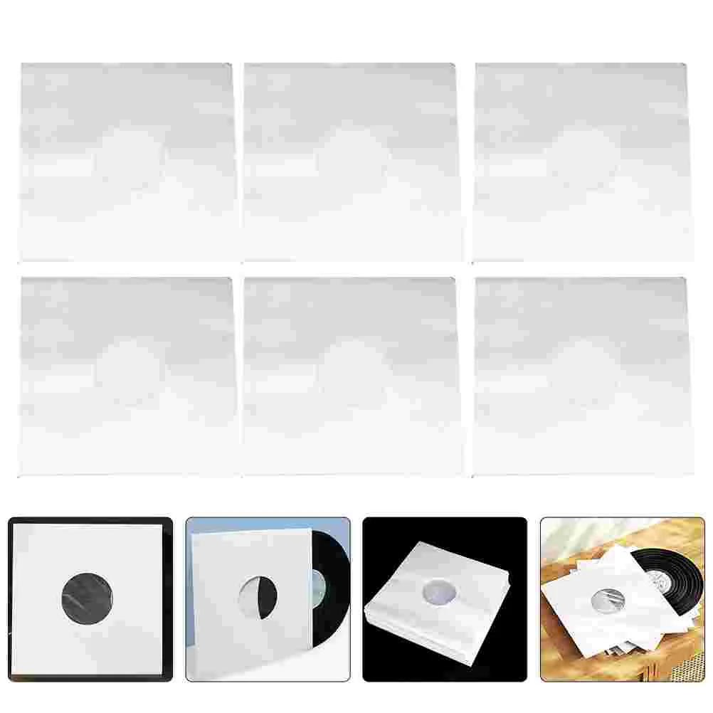 

6pcs Vinyl Inner Film Sleeves Music Album Vinyl Record Collection Pouches