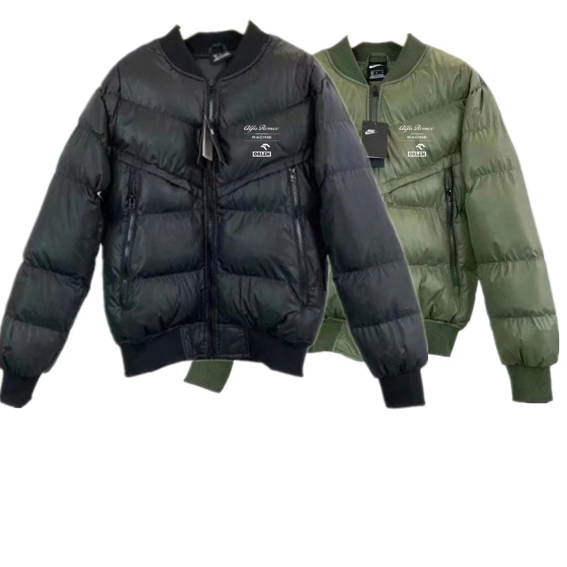 

Alfa Romeo F1 Team Cotton Jacket Men and Women Casual Fashion Top Jacket Cotton Jacket Formula 1 Winter Warm Cotton Jacket