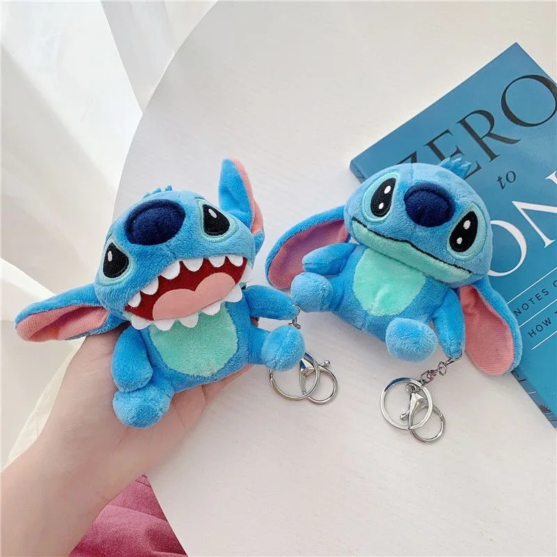 

Cute Disney 3D Plush Doll Stitch pendant Earphones Case for Apple AirPods Air Pods 1 Pro 2 3 Cover Protective Headphone Box Bag