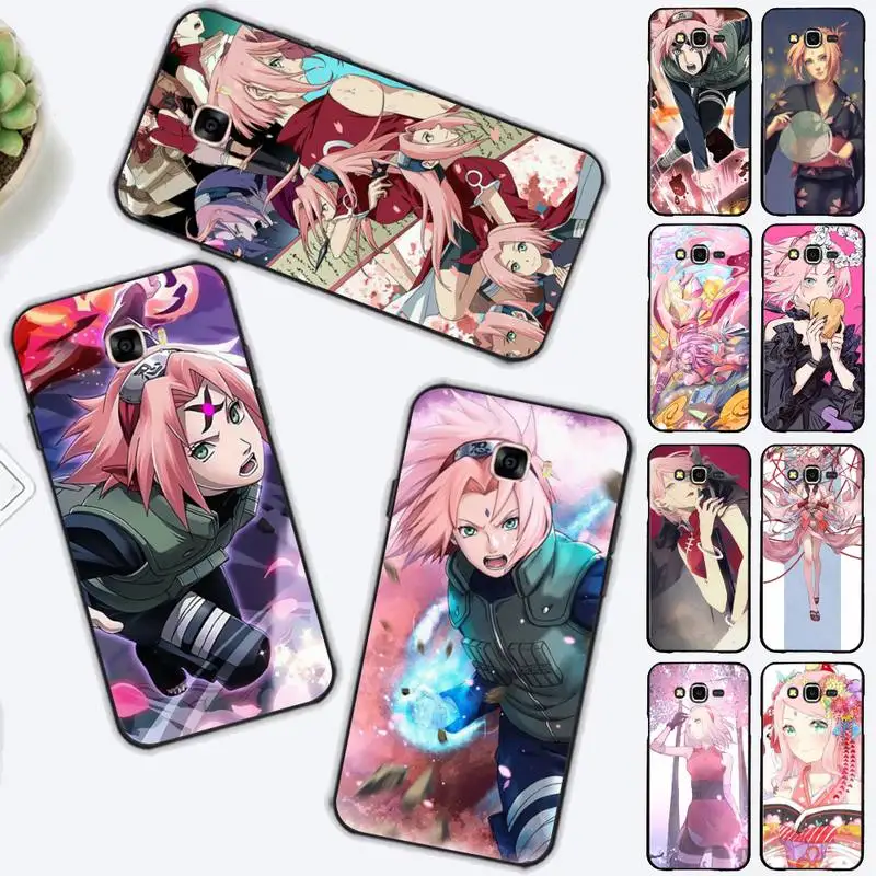 

BANDAI Naruto Haruno Sakura Phone Case for Samsung J 2 3 4 5 6 7 8 prime plus 2018 2017 2016 core