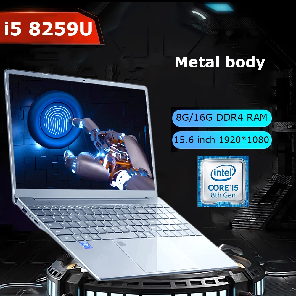 Игровой ноутбук Intel Core i5 8259U, 15,6 дюймов, портативный ноутбук Win 10, 8 ГБ/16 ГБ DDR4 ОЗУ 128-1 ТБ SSD с клавиатурой с подсветкой Игровой ноутбук Intel Core i5 8259U, 15,6 дюймов, портативный ноутбук Win 10, 8 ГБ/16 ГБ DDR4 ОЗУ 128-1 ТБ SSD с клавиатурой с подсветкой
