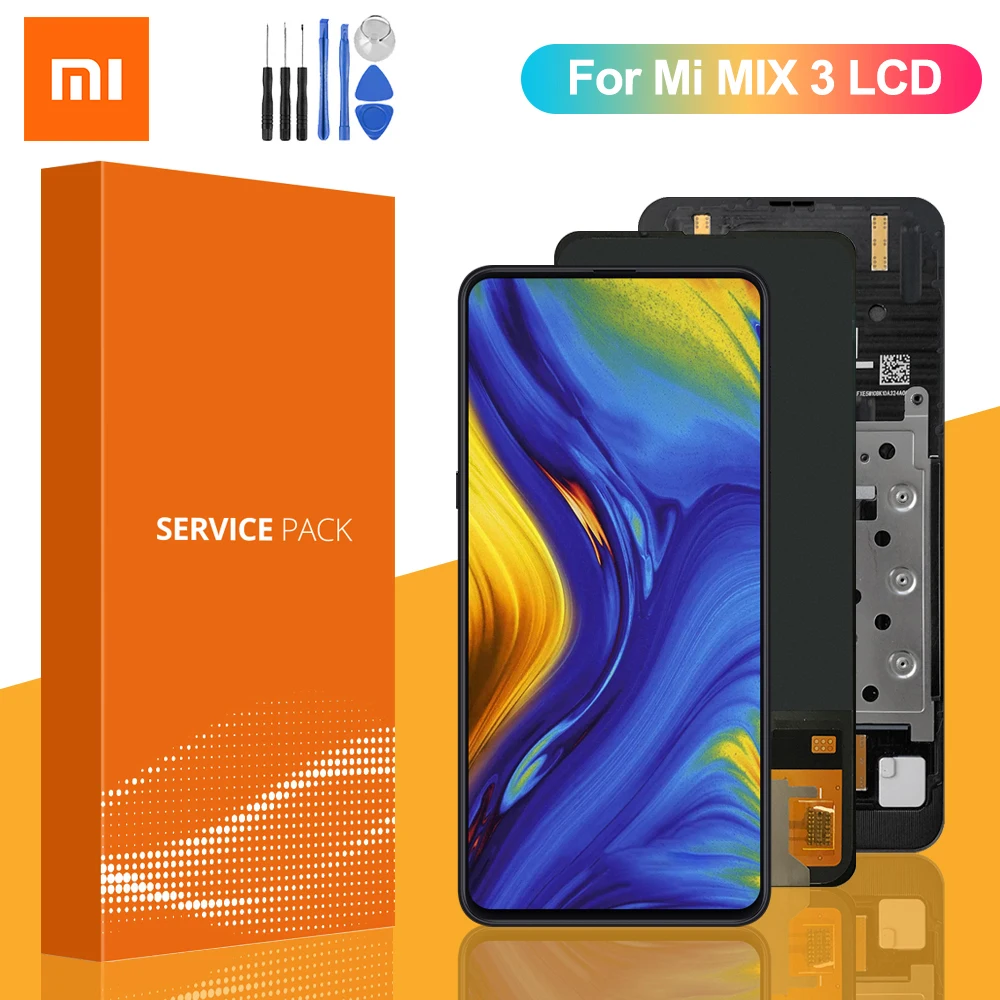 100% Оригинальный ЖК-дисплей 6 399 &quotдля Xiaomi Mi Mix 3 Mix3 сенсорный экран дигитайзер в