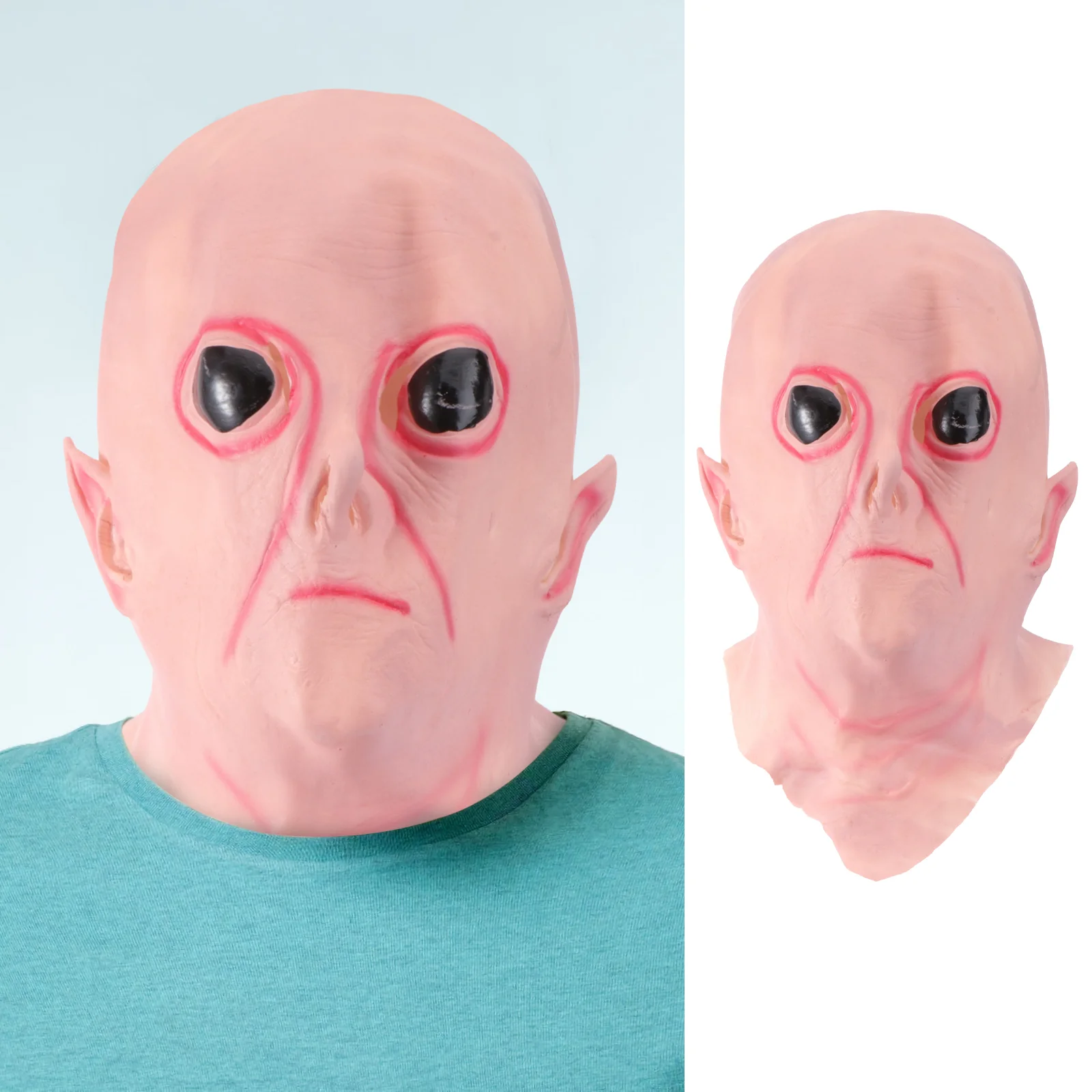 

Halloween Face Mask Halloween Masquerade Horror Alien Headgear Mask Cosplay Masks Costume Prop Accessory Masquerade Mask UFO