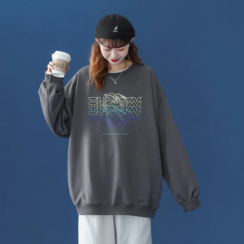 

Толстовка Женская в стиле хип-хоп, брендовый Белый свитшот контрастных цветов, Классный Пуловер в стиле пэчворк, уличная одежда