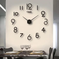 3d wall clock diy quartz watch acrylic mirror stickers horloge murale home decor clocks 2022 new modern design decorative gift