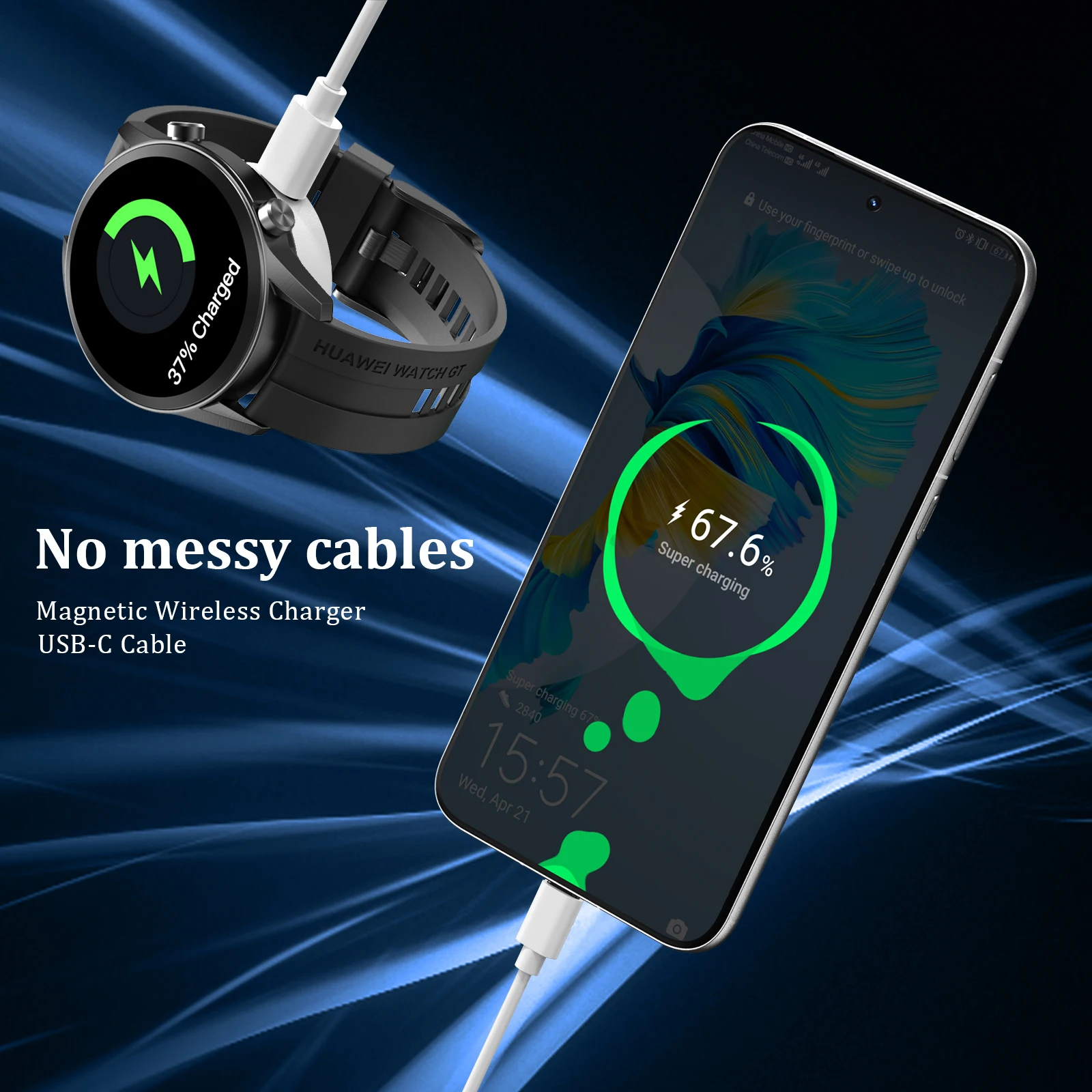 Быстрое зарядное устройство USB для Huawei Watch GT4 GT33Pro3SE GT2 ProPro ECG GT Runnerдок-станция для зарядки через Интернет для Huawei Watch 4 3 pro (art.: 3920c8cf4094f) - 3920c8cf4094f