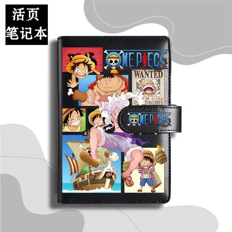 Фото Блокнот One Piece с магнитной застежкой, сменными листами, в цветах макарон, линованный, дневник, перезаполняемый, для фанатов аниме, подарок для Луффи и Зоро, для офиса №1