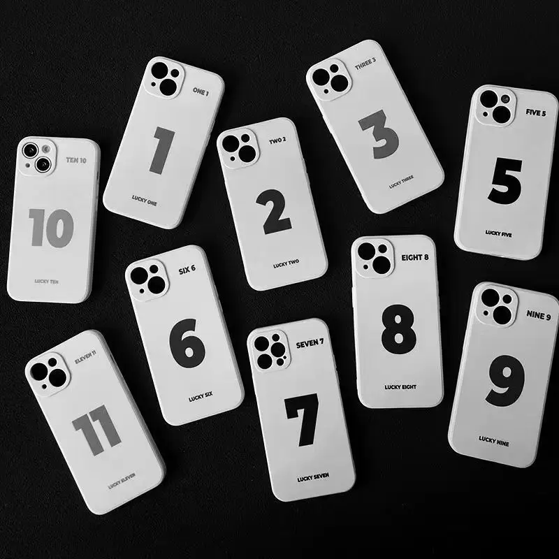 

Lucky Number Case For iPhone 13 Case Silicon For iPhone 11 12 13 Pro Max XR 7 8 11 Pro X XS Max Plus Mini Phone Cover