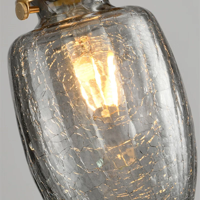Подвесные светильники Nordic Smoke Gray Glass LED E27 для помещений: отелей, ресторанов, гостиных, столовой, художественные подвесные светильники 220В (art.: 3920dca6124df) - 3920dca6124df