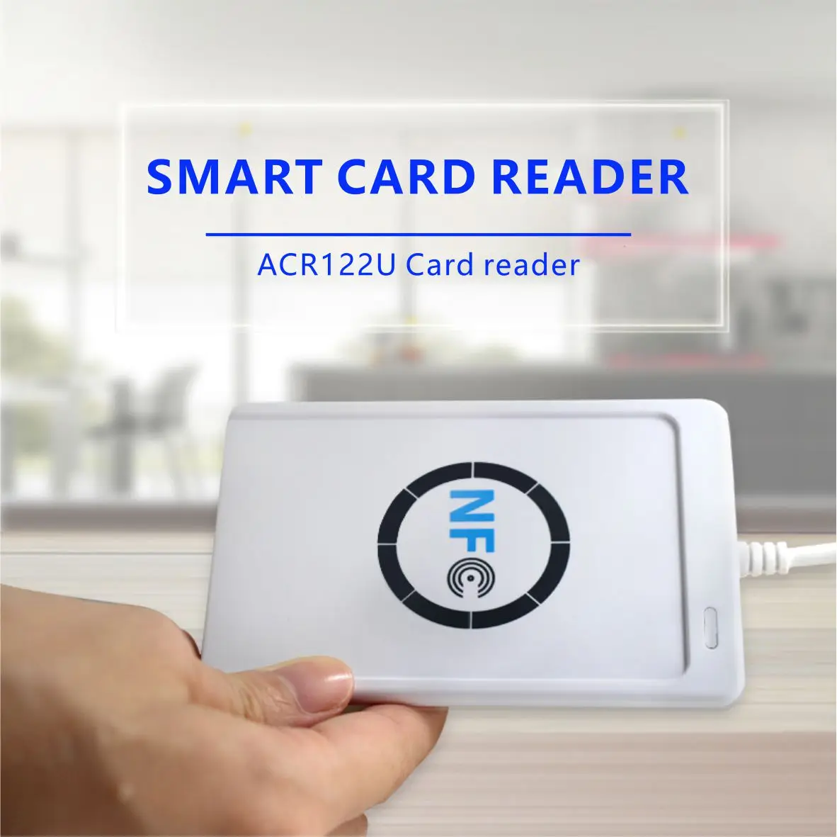 Фото Считыватель-записыватель RFID NFC ACR122U, 13,56 МГц, USB, дубликатор бесконтактных карт M1 S50 №2