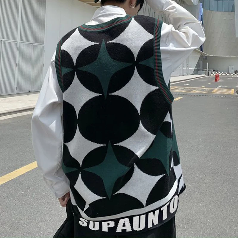 Мужская одежда модная винтажная уличная в стиле Харадзюку Y2K эстетический