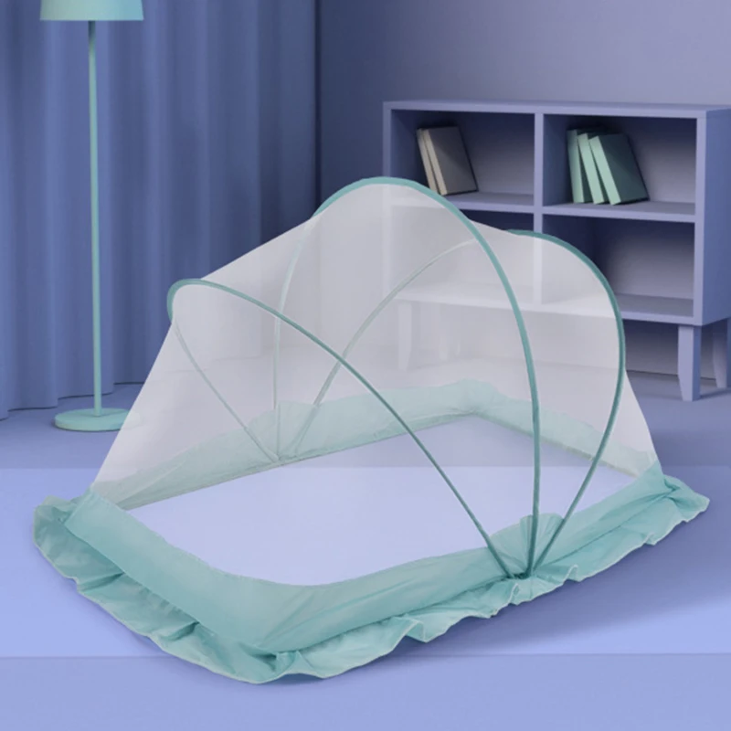 

Portable Folding Baby Crib Mosquito Net Tent Portable Free Installation Hammock Blackout Sleeping Net Summer