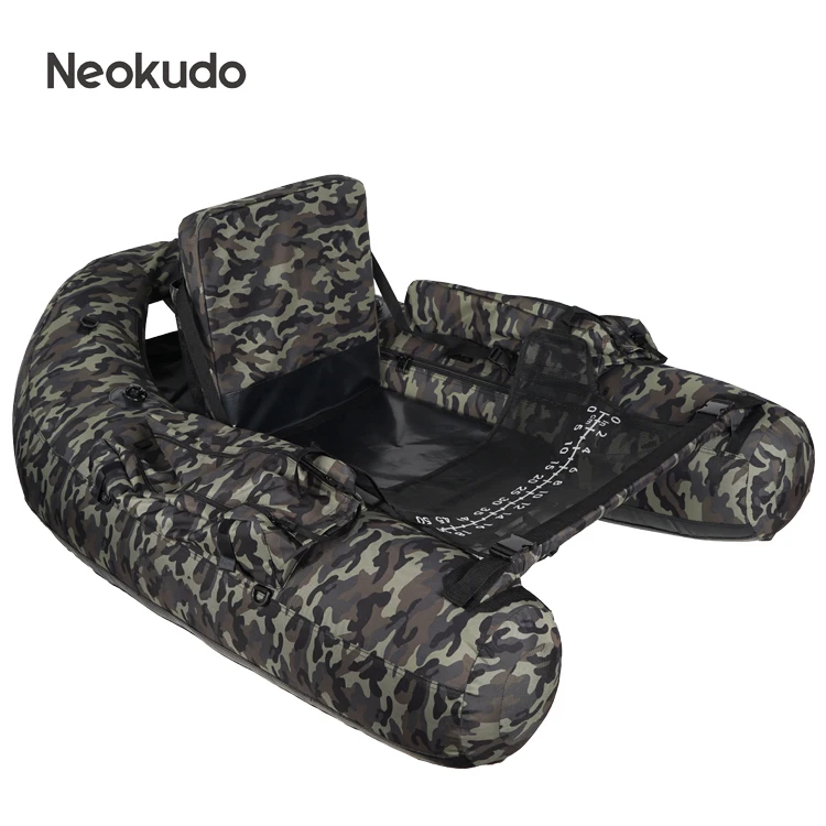 

Chinese factory camouflage color inflatable float tube fishing belly boat