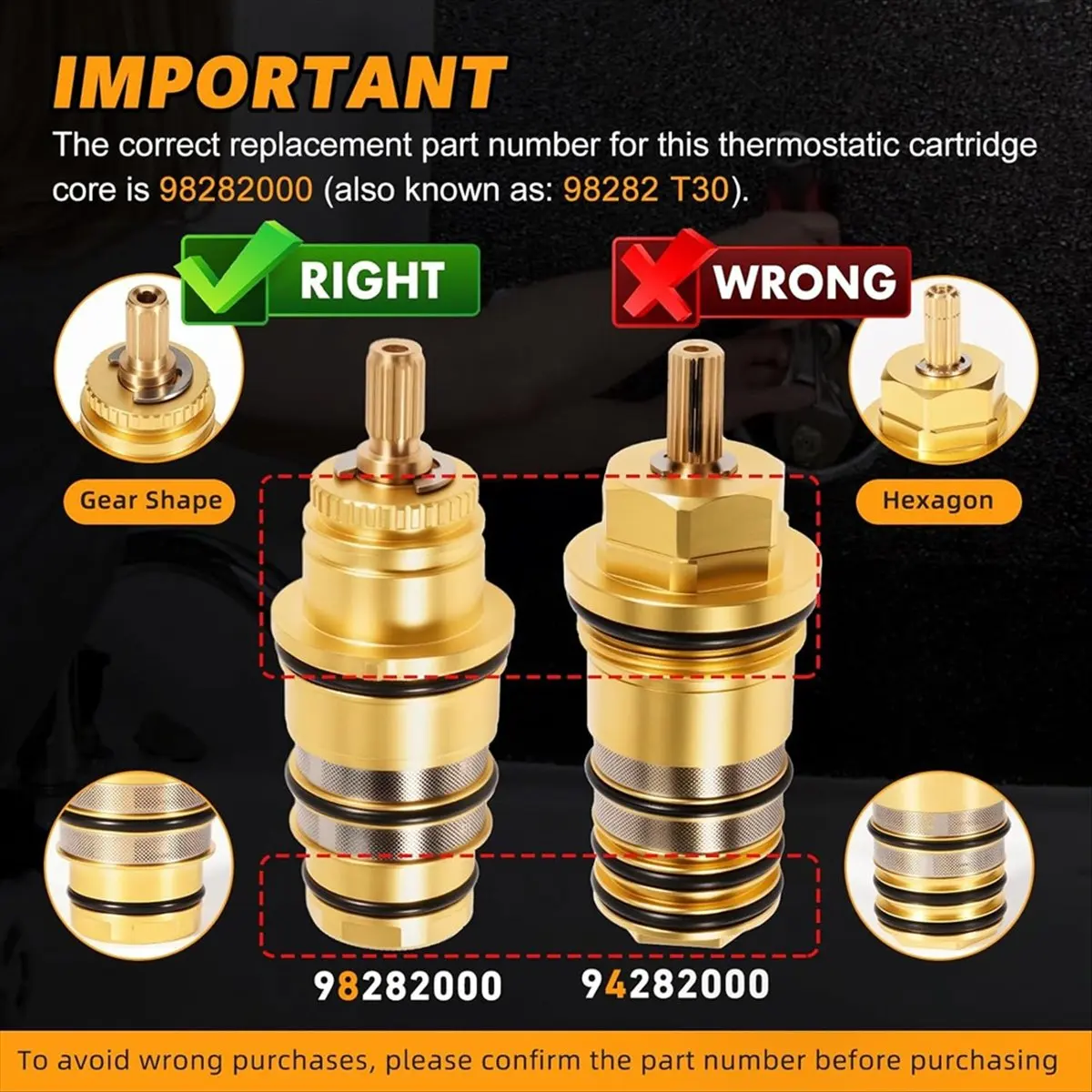 

Латунный термостатический картриджный клапан Hansgrohe 98282000