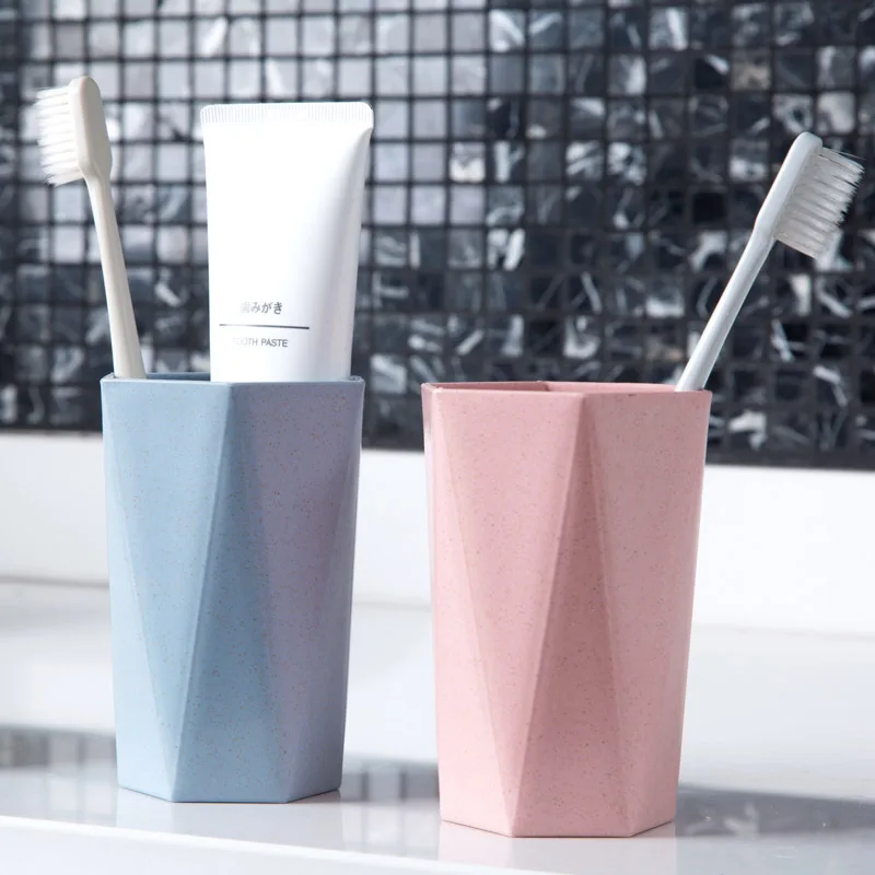 

Portable Wheat Straw Cup Bathroom Water Cup Washing Cup Gargle Cup Drink Milk Cup Environmental Protection Bathroom Tumblers