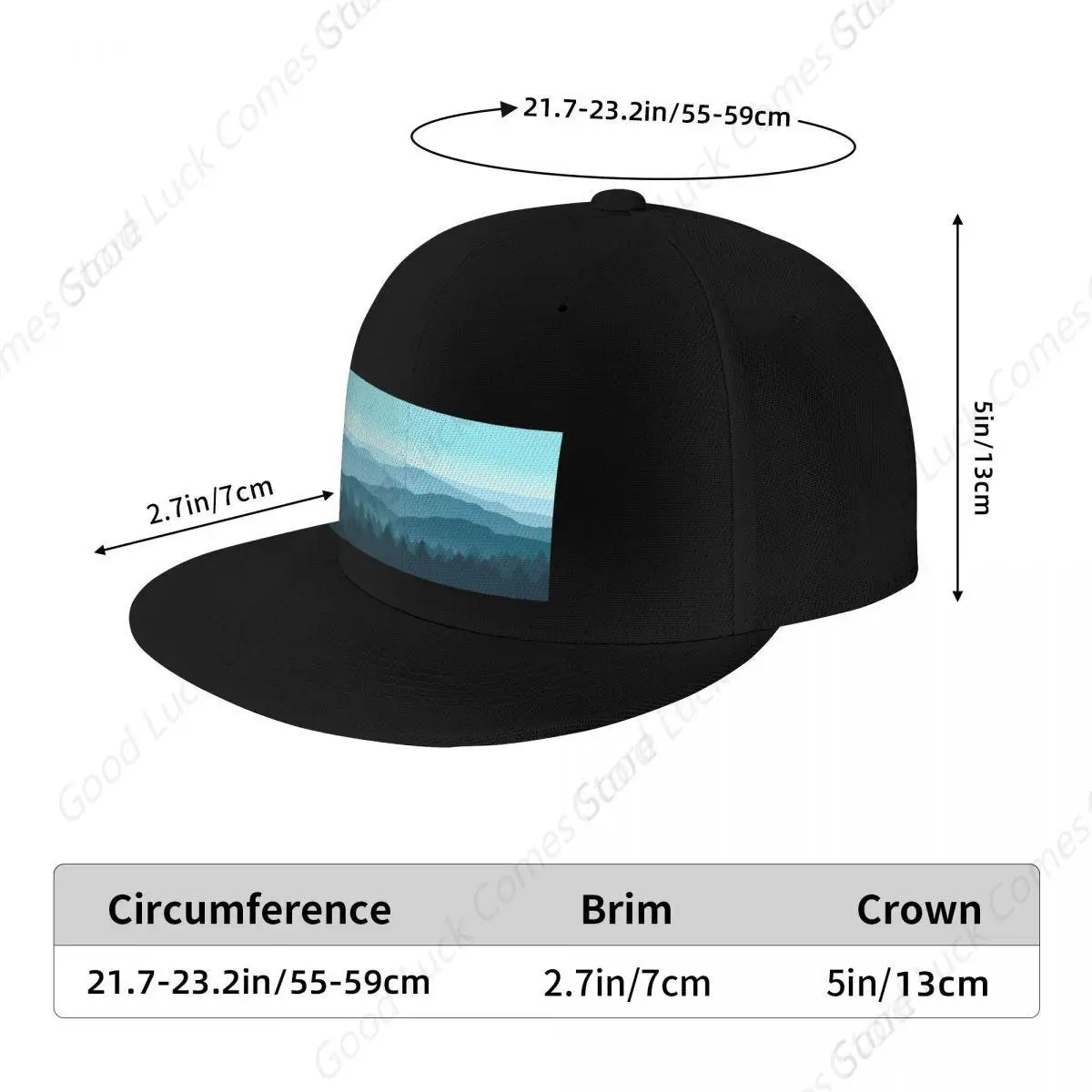 Кепка Blue Ridge с изображением гор однотонная в стиле хип-хоп для мужчин Снэпбэк