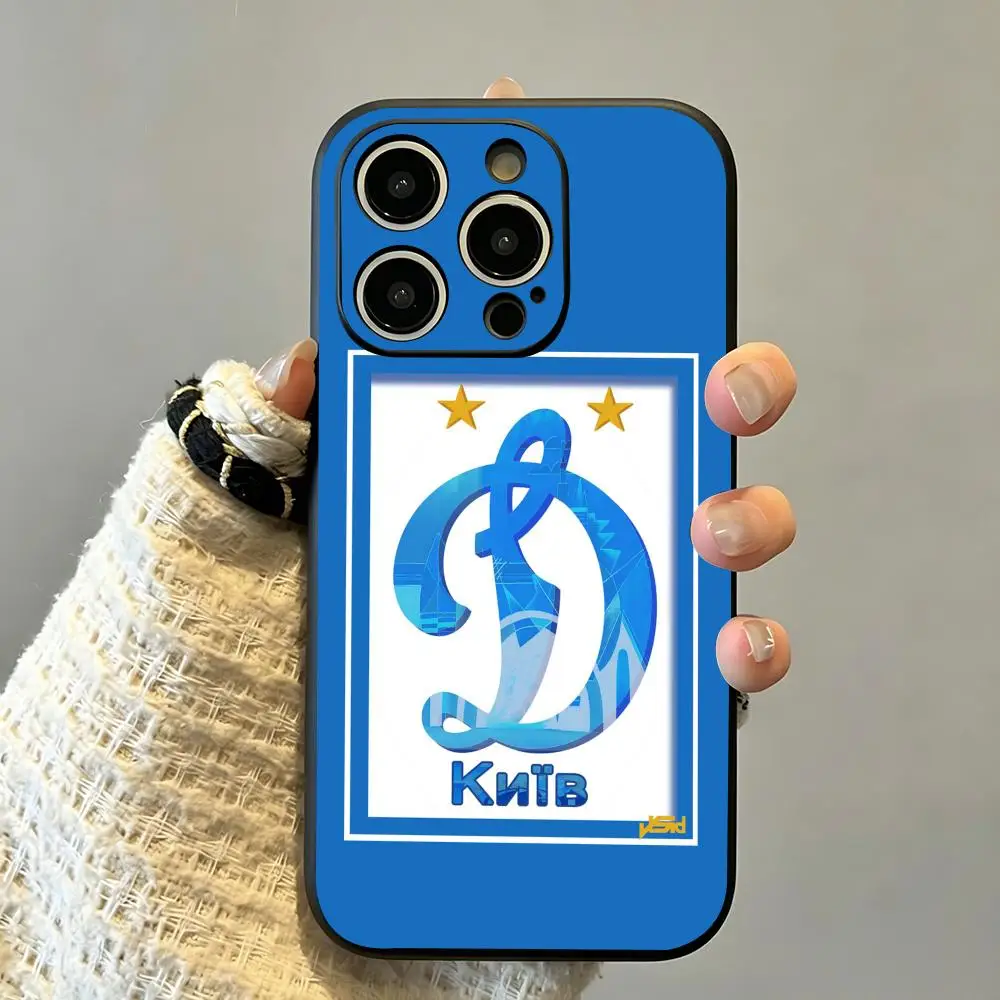 Фото Чехол для телефона Club fashion FC Dynamo Moscow для iPhone 17 16 15 14 13 12 11 Plus Mini Pro Max, мягкий черный противоударный чехол. №5