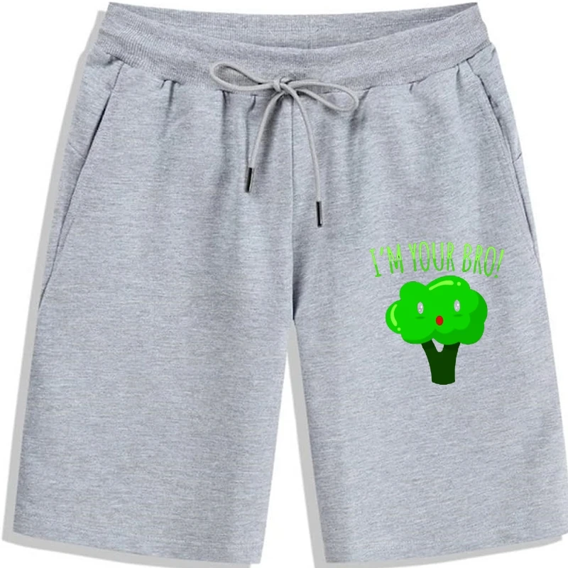 

Slogan I'm Your Bro - Cool Broccoli shorts for men Men 100% Cotton Women men Shorts cool Men's Shorts