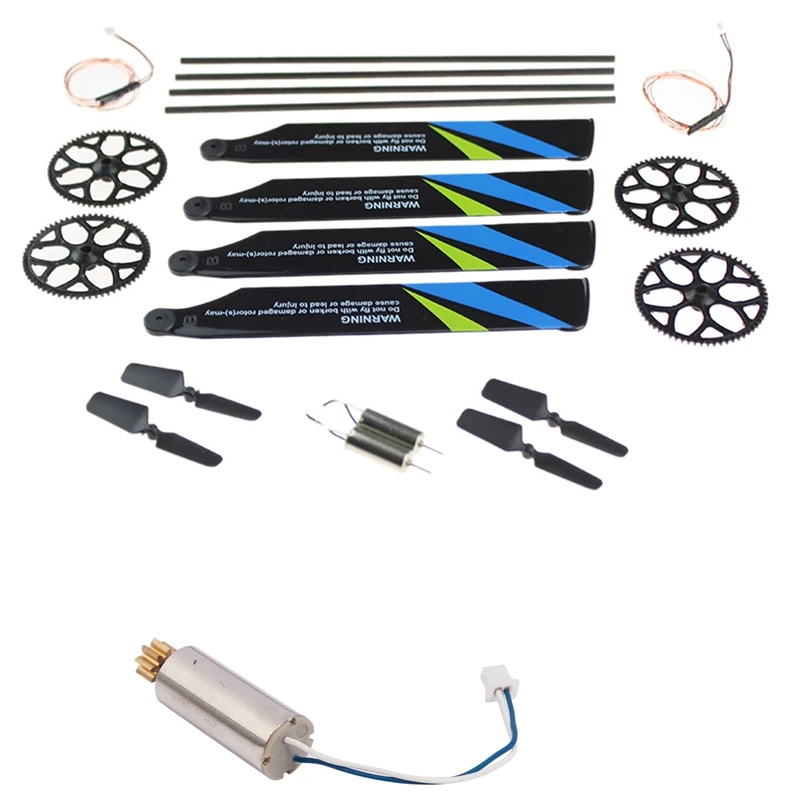 

Coreless Main Motor V966-010 For Wltoys V966 V988 V911S Xk K100 & Gears Main Rotor Blades Tail Boom Motor Wire Parts