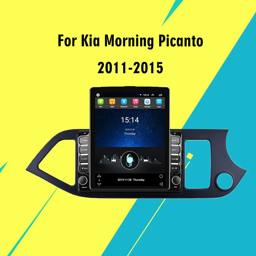 

9.7"Tesla Screen For KIA Morning Picanto 2011-2015 Multimedia Player GPS Navigator 4G Carplay Android Autoradio Stereo Head Unit