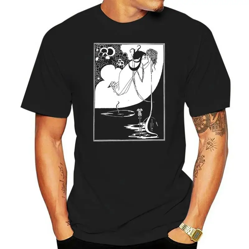

Aubrey Beardsley T Shirt - The Climax Classic Illustration Oscar Wilde Fine Art 2022 New Short Sleeve Men T Shirt for Men Custom