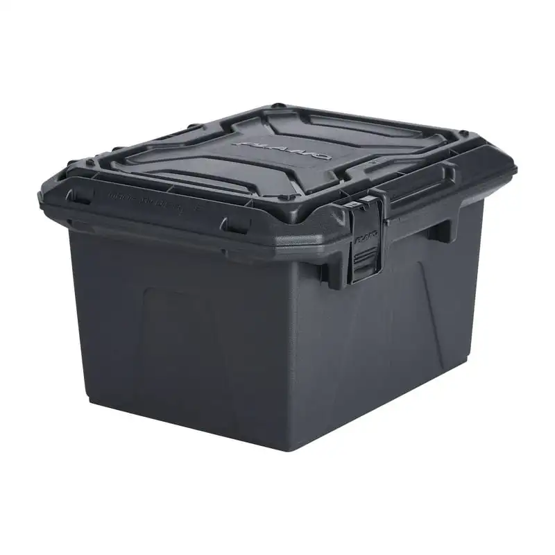 

Crate, Black, 16-Quart Lockable Storage Box