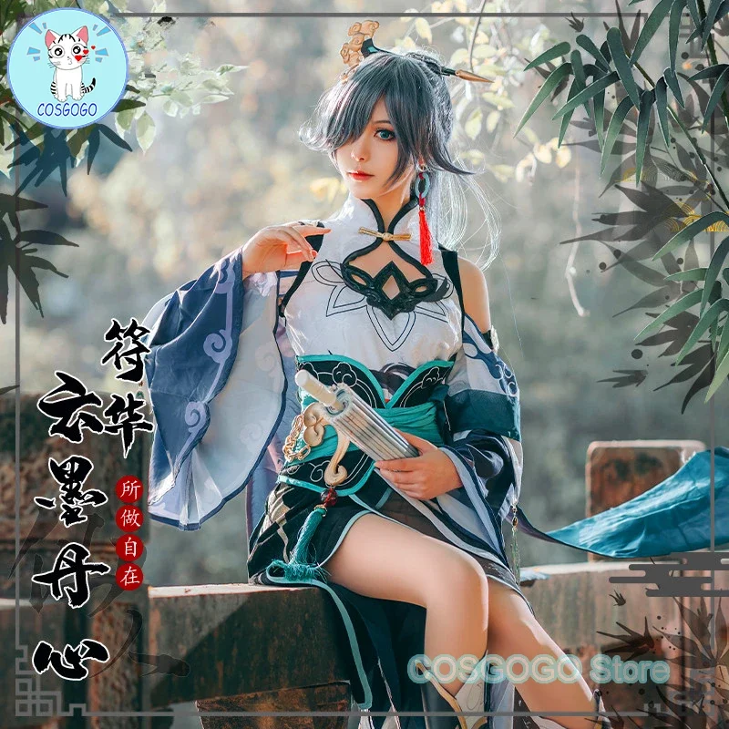 COSGOGO Fu Hua Косплей Honkai Impact 3rd Gaun Mode Cantik Аниме Pakaian Bermain Peran Wanita2023 Ukuran S-XL Baru