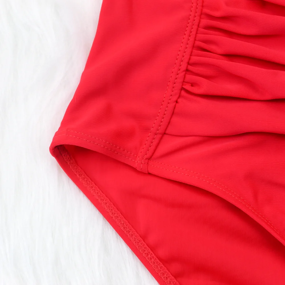 Новые Купальники Женский цельный бикини однотонный купальник летние купальные