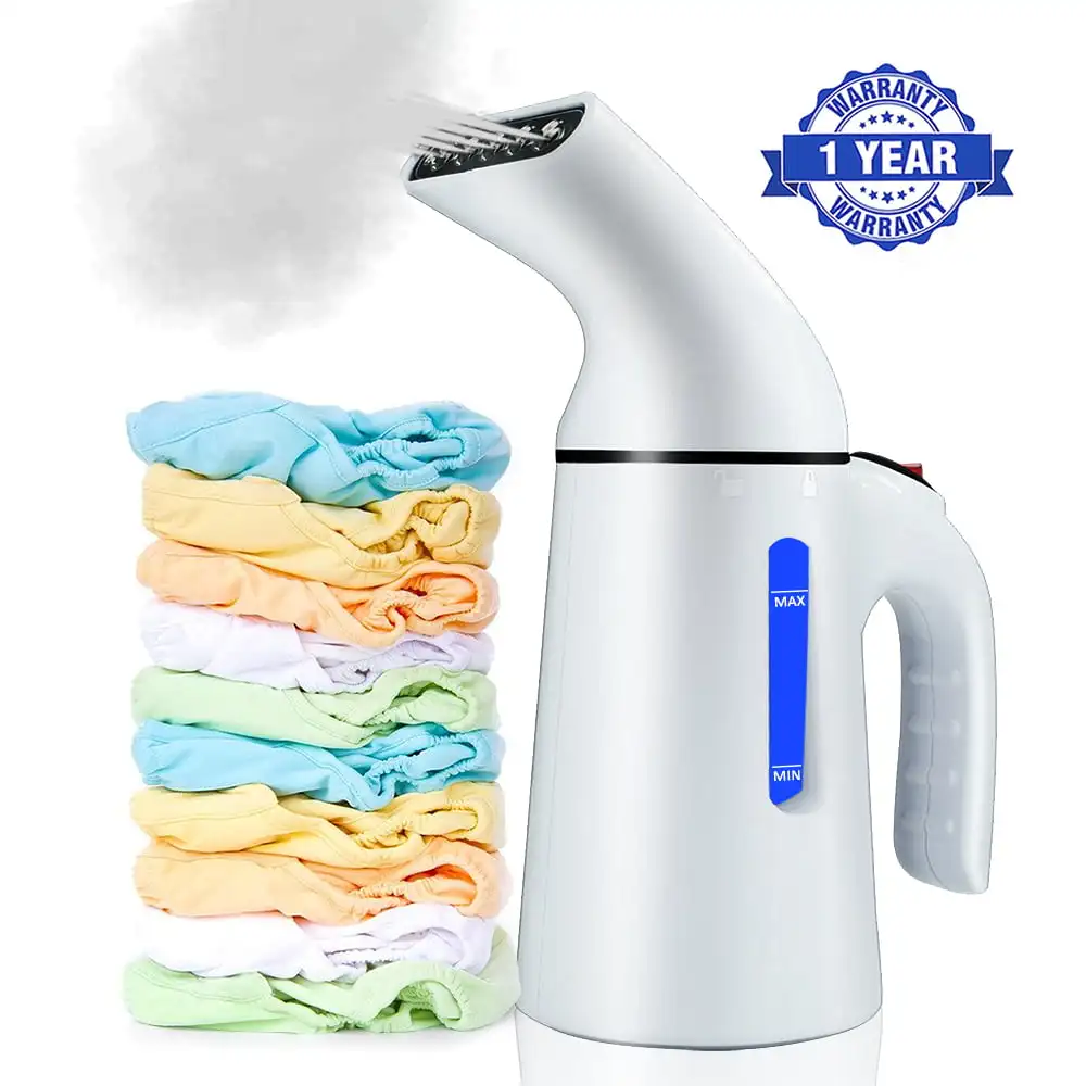 

Clothes Steamer Handheld, Portable Garment Steamer with Fast Heat-up and Auto-Off, Remove Wrinkles/Steam/Soften/Clean/Sterilize