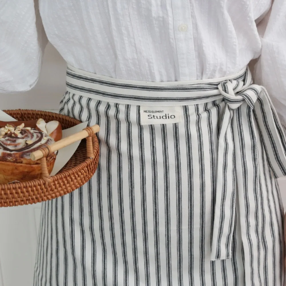 

Художественные студии хлопковый фартук в полоску