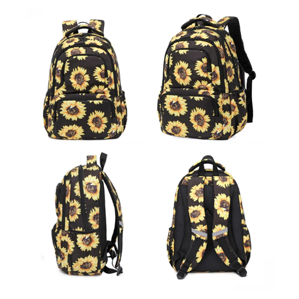 Школьные рюкзаки для девочек-подростков школьные ранцы с принтом подсолнуха