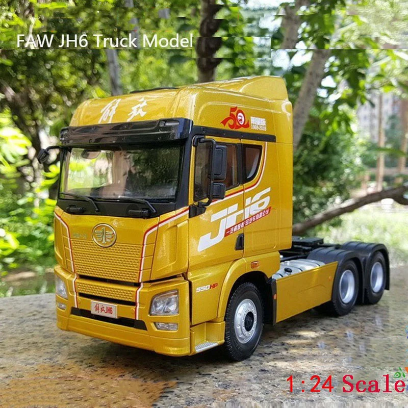 

Литой Модный Оригинальный 1:24 Jiefang JH6 модель головы грузовика из сплава Золотая 50-я годовщина ограниченный выпуск коллекционный подарок для ...