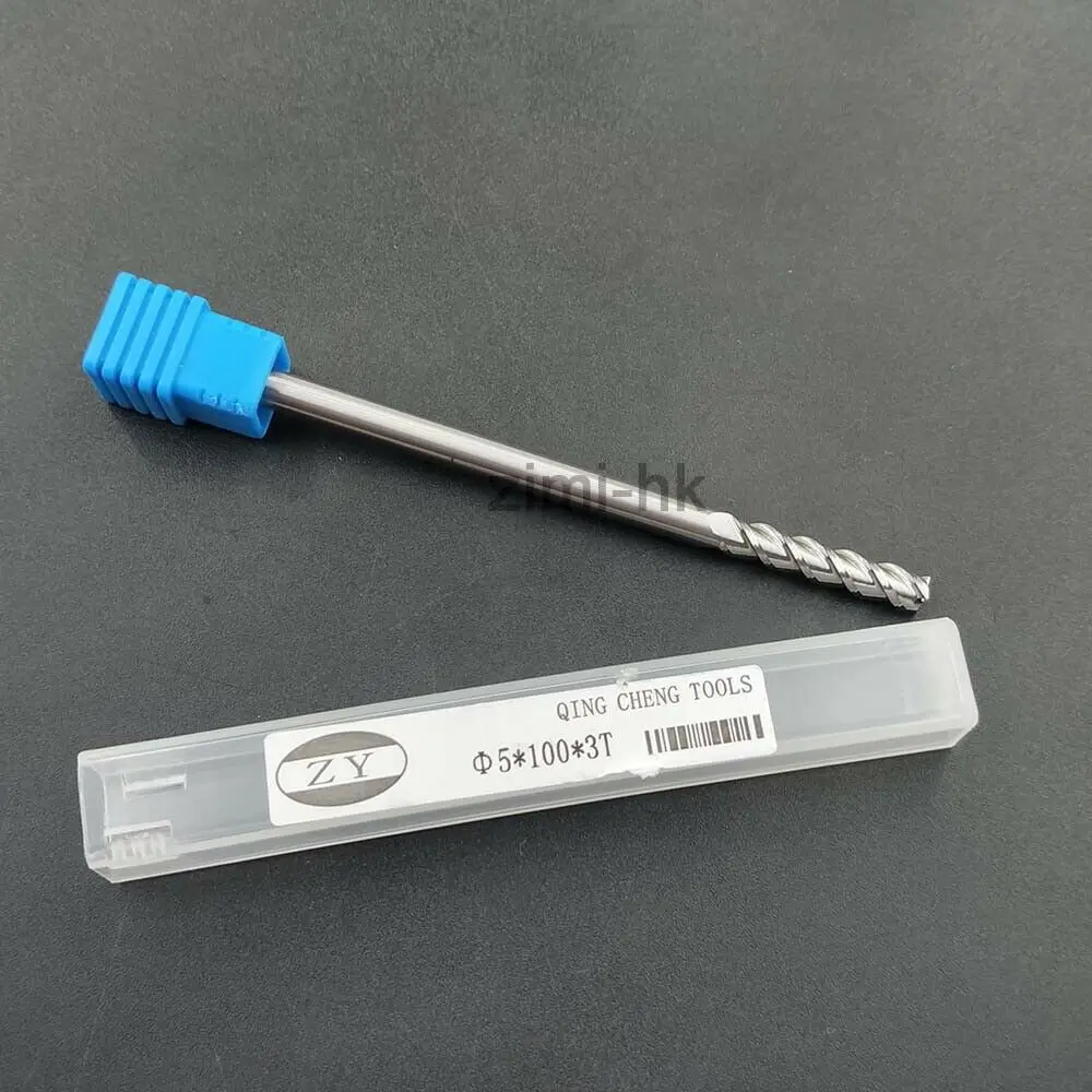 

AL-HRC45D5x100-3F 5 мм Концевая фреза HRC45 3F 100 мм Длина твердосплавный фреза для алюминия