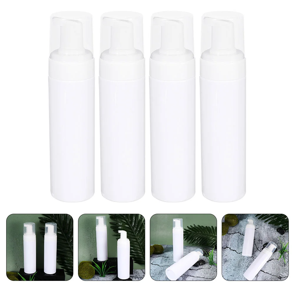 

4pcs Portable Plastic Press Travel Foaming Bottle Soap Dispenser Foaming Pump Bottle