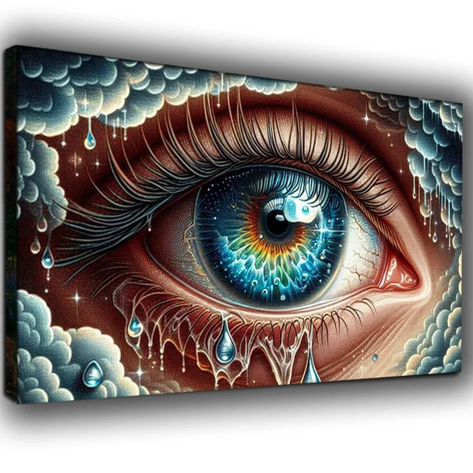 Sea Tear Eyes Diy 5D наборы алмазной живописи полная квадратная круглая Алмазная мозаика