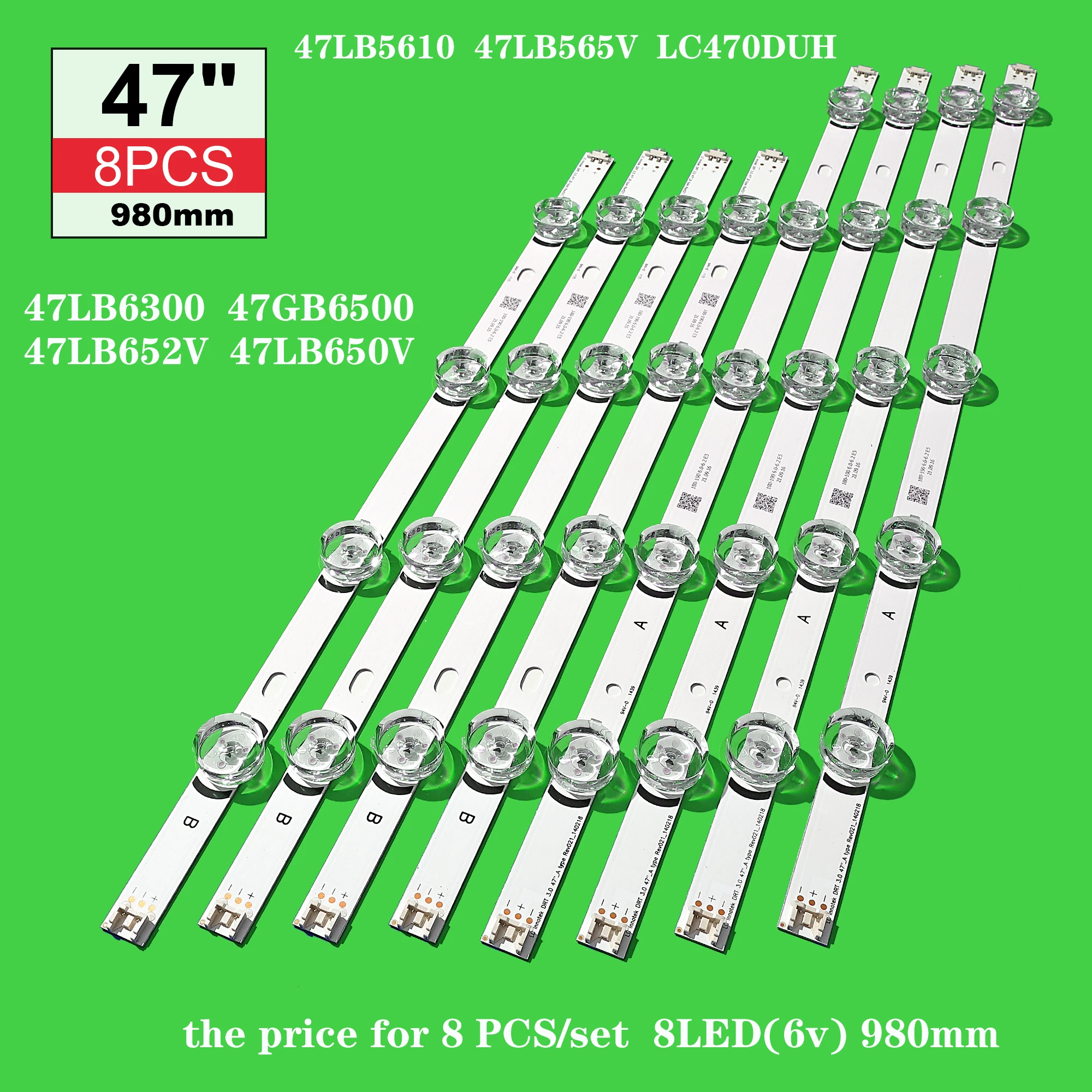 Светодиодная лента подсветки для телевизора LIG 47 дюймов innotek DRT 3.0 47LB6300 47GB6500 47LB652V 47LB650V LC470DUH 47LB5610 47LB565V