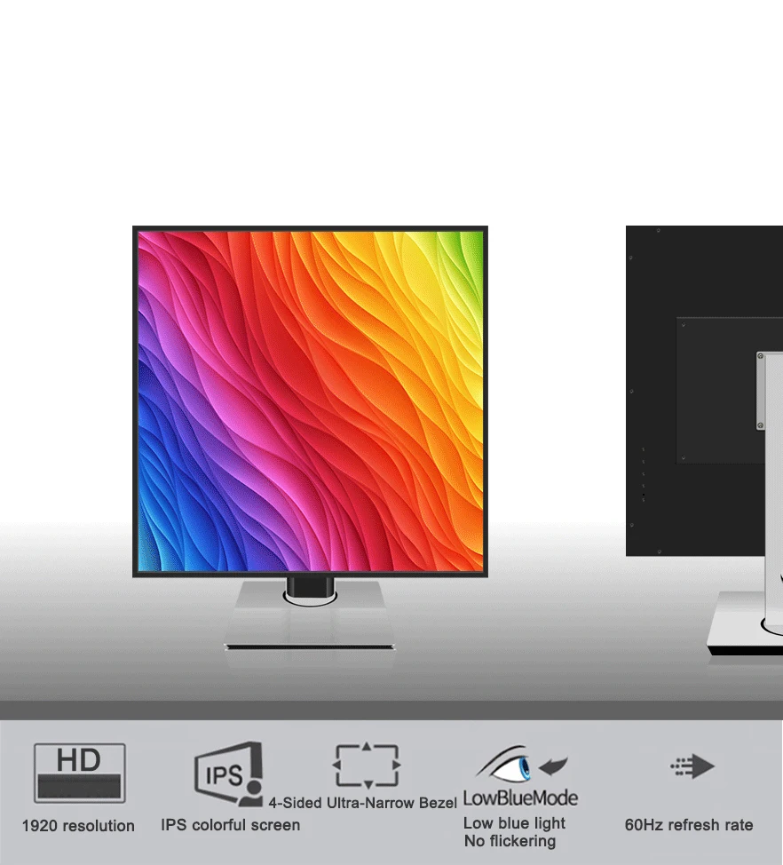 Монитор для ПК 26 5 дюйма 2K 1920x1920 1:1 60 Гц мс