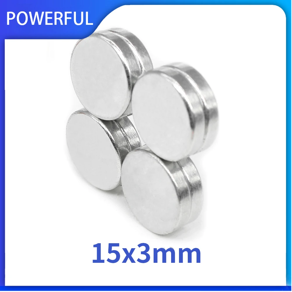 

5/10/20/50/100PCS 15x3 Disc Rare Earth Magnet 15mm x 3mm Bulk Round Magnetic Magnet 15x3mm Strong Neodymium Magnets 15*3 mm