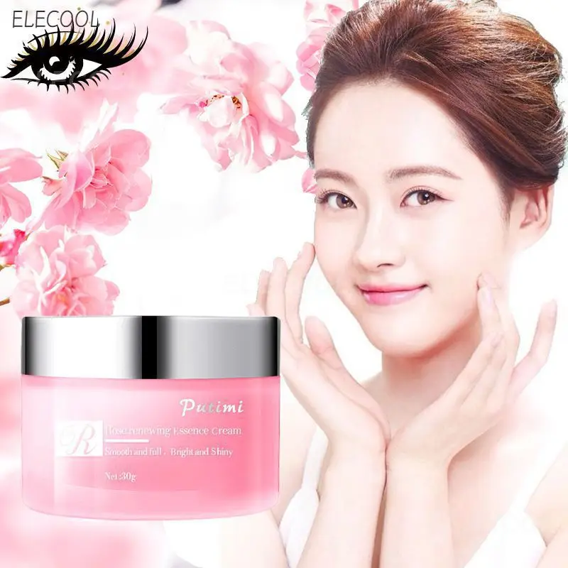 

Rose Face Cream Anti-Aging Wrinkle Brightening Moisturizing Whitening Lift And Tighten Skin Care Women Beauty Face Cosmetics